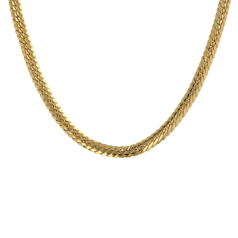 Collier maille anglaise or jaune 22.50g Comme neuf -  reconditionné disponible sur Gemme Les Bijoux